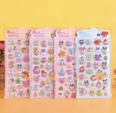 たまごっち　４枚セット /3Dシール ぷくぷくシール ステッカー 立体シール