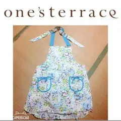 新品未使用 one'sterrace ワンズテラス エプロン フラワーシャワー