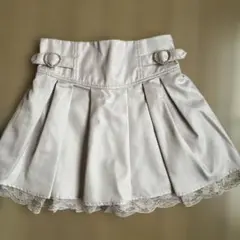 もえにゃ　レース付き プリーツ キュロットスカート　Mサイズのサムネイル