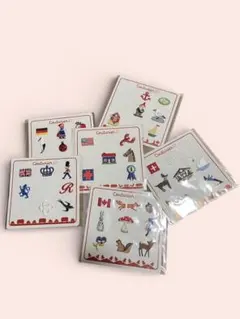 フェリシモ　Couturier 刺しゅう ワッペン　6種セット