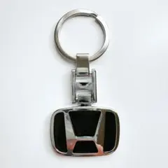 ホンダ HONDA　キーホルダー おしゃれ 黒　金属1