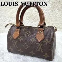 鑑定済　ルイヴィトン　モノグラム　ミニスピーディ ルイヴィトンミニスピーディ 2WAYバッグ 14144 ノワール レディース