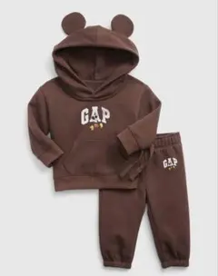 GAP ミッキーブラウン　スウェット　セットアップ