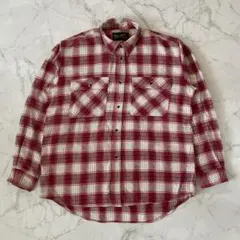 00' vintage チェックシャツ 赤 アーカイブ グランジ y2k パンク