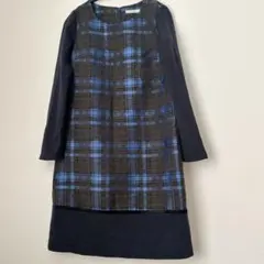 PLATINE ウール混ワンピース　銀座マギー