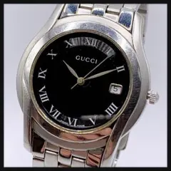 【新電池】GUCCI グッチ★箱コマ有 腕時計 クオーツ メンズ 腕時計 デイト