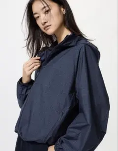 UNIQLO ポケッタブルUVカットパーカ　ネイビー　XL