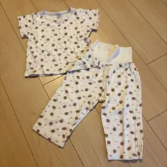 バースデイ　フタフタ　いちご柄 パジャマ セットアップ 100cm