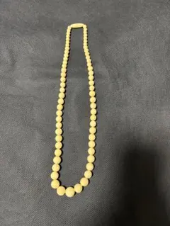 極上　マンモス　中央最大玉14mm ネックレス　48g