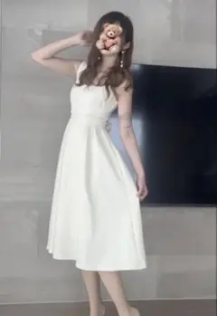 Dazy ホワイトウェディングドレス キャミソール