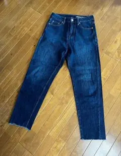 アメリカンホリック　ストレートデニム フリンジ裾