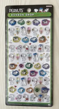 【正規品】ボンボンドロップシール ミニ スヌーピー&きょうだいたち