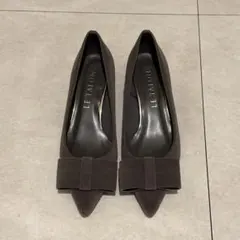 【ほぼ新品】LE TALON ルタロン リボン　パンプス 23cm