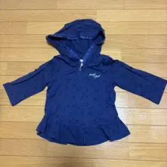 Mezzo Piano ネイビー 星柄 パーカー 100cm