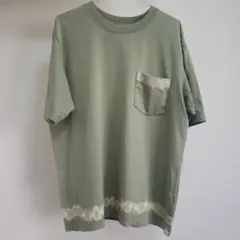 リメイク　ブリーチ加工　UNIQLO Tシャツ　L