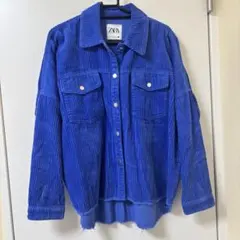 ZARA コーデュロイジャケット XSサイズ 青