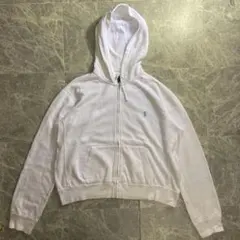 90s ポロ　ラルフローレン　ジップパーカー　短丈　　y2k