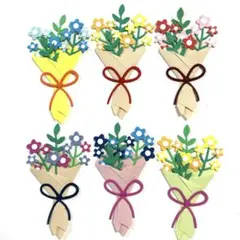 ペーパークラフト　ダイカット　花束④