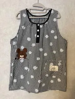 くまのがっこう エプロン チェック 保育士 介護士