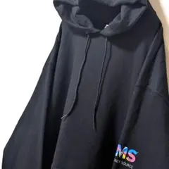 チャンピオン TMS ロゴ スウェットパーカー ブラック 黒 XL 古着