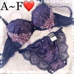 12/25入荷✨サイドローズ♥️全2色✨ブラ&ショーツセット♥️ワコール系トリンプ系