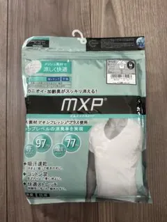 mxp メンズ 肌着 半袖 深V メッシュ Tシャツ Vネック Mサイズ 新品