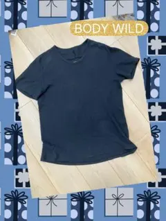 BODY WILD★ワッフル★Tシャツ★ブラック