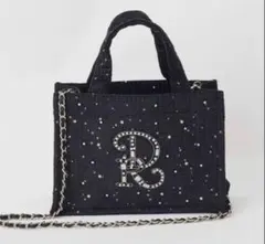 Darich DRエンブロイダリービジューミニトートバッグ BLK ブラック