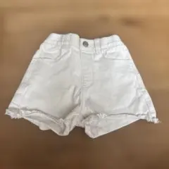 GLOBAL WORK ホワイトショートパンツ 120 デニム　切りっぱなし