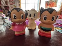 【昭和レトロ】アトム・ウランちゃん・ジャングル大帝レオ貯金箱セット