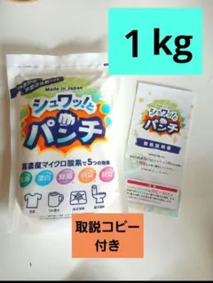 シュワッとパンチ〈1㎏〉1袋 計量スプーン・取扱説明書（コピー
