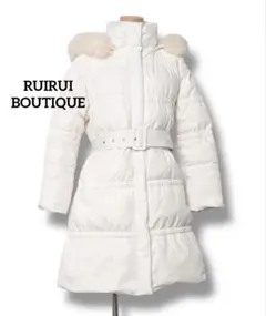 【ほぼ新品】RUIRUE フォックスファービッグシルエットロングダウンコート