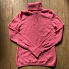 UNIQLO カシミヤ タートルネックセーター Mピンク