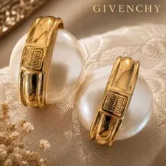 激レア GIVENCHY ジバンシー 大ぶりパール風 イヤリング ヴィンテージのサムネイル