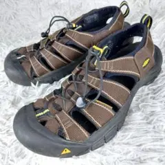 KEEN ニューポート H2 ウォータープルーフ防水ビブラムソール サンダル 緑