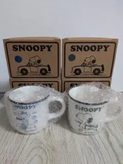 SNOOPY スヌーピー ゆったりマグカップ 2個セット