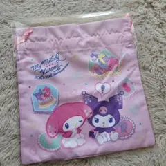 新品 マイメロ クロミ 50th Anniversary 巾着