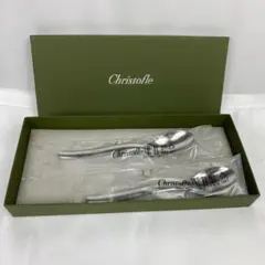 ★未使用 Christofle クリストフル スプーン 2本セット 箱付きのサムネイル