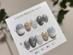 869. 現品ネイルチップ　人気♡レース 韓国 らくがき ちぐはぐ ポップネイル