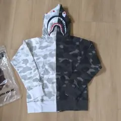 Bape Color Camo Full Zip Hoodie ブラックホワイト