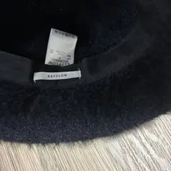 BAYFLOW ファー素材の黒いハット Mサイズ