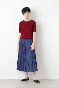 HUMAN WOMAN 成型5分袖プルオーバー