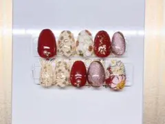 フラワーデザイン ネイルチップ 10個セット