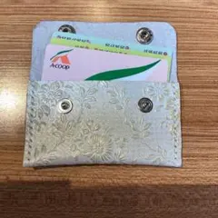 カードケース　ハンドメイド　本革　革細工　レザークラフト