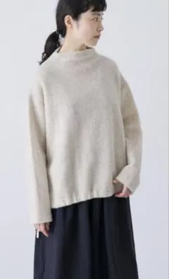 かぐれ　ボアプルオーバー　ベージュ