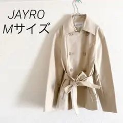 JAYRO ベージュ ダブルブレスト トレンチコート M ショート丈　腰ベルトのサムネイル