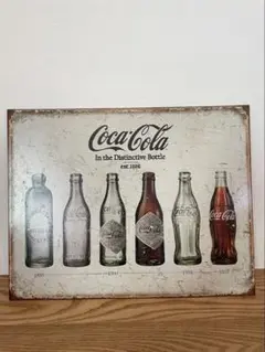 Coca-Cola メタルサイン 歴史的ボトル　インテリア　雑貨のサムネイル