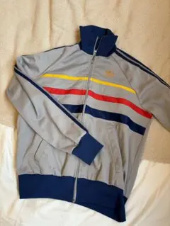 adidas ストライプ ジャージ ジップアップ