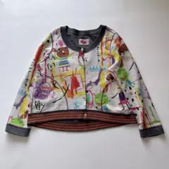 【美品】OLLEBOREBLA リバーシブル　カーディガン 長袖　ノーカラーのサムネイル