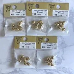 CCBパーツ バロックビーンズ2 ゴールド（貴和製作所）　5パックセット